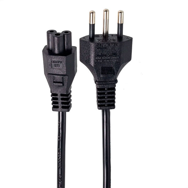 Kit 5 Cabos De Força Novo Padrão - Notebook 1.5m