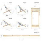 Kit 5 Cadeira Espreguiçadeira Dobrável Mel Sb-tucano
