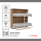 Kit 5 Cadeira Praia Dobrável Madeira Black-preto