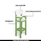 Kit 5 Cadeiras Alta Refeição Infantil Criança Restaurante Lan