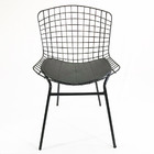 Kit 5 Cadeiras Bertóia Preta Tubular - Poltronas Do Sul