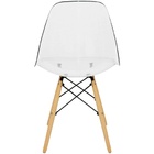 Kit 5 Cadeiras Charles Eames Cristal Eiffel Wood Designer Tra
