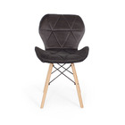 Kit 5 Cadeiras Charles Eames Eiffel Slim Veludo Estofada Graf