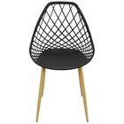 Kit 5 Cadeiras Cleo Cloe Clarice Web Jardim Assento Polipropi