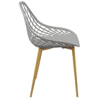 Kit 5 Cadeiras Cleo Cloe Clarice Web Jardim Assento Polipropi