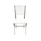 Kit 5 Cadeiras De Cozinha Com Reforço Cromada Encosto Grade A