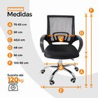Kit 5 Cadeiras De Escritorio Begonia Tela Mesh Ergonomica - P