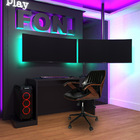 Kit 5 Cadeiras De Escritório Giratórias Com Regulagem De Altu