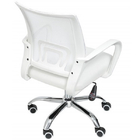 Kit 5 Cadeiras De Escritório Mesh Assento Estofado Base Girat