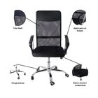 Kit 5 Cadeiras De Escritorio Nagano Tela Mesh Ergonômica - Pr