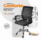 Kit 5 Cadeiras De Escritório Secretaria Diretor Roma Ergonômi