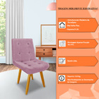 Kit 5 Cadeiras De Jantar Eames Estofada Suede Lilás - Montana