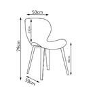 Kit 5 Cadeiras De Jantar Moderna Com Tressê Base Madeira Lucy