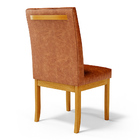 Kit 5 Cadeiras De Sala De Jantar Estofadas Gomes Madeira Maci