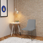 Kit 5 Cadeiras Decorativa Sala De Jantar Anne Linho Cinza G17