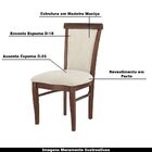 Kit 5 Cadeiras Decorativa Sala De Jantar Madeira Maciça Fabre