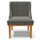 Kit 5 Cadeiras Decorativas Sala De Jantar Base Fixa De Madeir