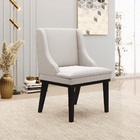 Kit 5 Cadeiras Decorativas Sala De Jantar Base Fixa De Madeir