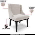 Kit 5 Cadeiras Decorativas Sala De Jantar Base Fixa De Madeir