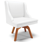 Kit 5 Cadeiras Decorativas Sala De Jantar Base Giratória De M