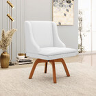 Kit 5 Cadeiras Decorativas Sala De Jantar Base Giratória De M