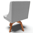 Kit 5 Cadeiras Decorativas Sala De Jantar Base Giratória De M