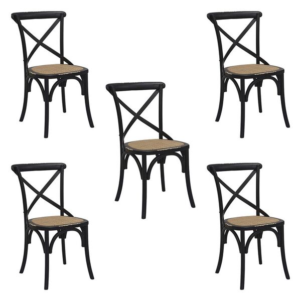 Kit 5 Cadeiras Decorativas Sala De Jantar Cozinha Danna Ratta