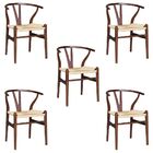 Kit 5 Cadeiras Decorativas Sala De Jantar E Cozinha Bella Mad