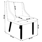 Kit 5 Cadeiras Decorativas Sala De Jantar Pés Palito De Madei