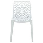 Kit 5 Cadeiras Decorativas Sala E Cozinha Cruzzer (pp) Branca