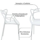 Kit 5 Cadeiras Decorativas Sala E Cozinha Feliti (pp) Branca