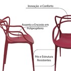 Kit 5 Cadeiras Decorativas Sala E Cozinha Feliti (pp) Cereja