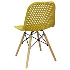 Kit 5 Cadeiras Decorativas Sala E Cozinha Haney (pp) Amarela