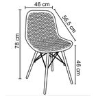Kit 5 Cadeiras Decorativas Sala E Cozinha Haney (pp) Carmin G