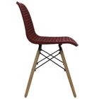 Kit 5 Cadeiras Decorativas Sala E Cozinha Haney (pp) Carmin G