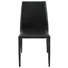 Kit 5 Cadeiras Decorativas Sala E Cozinha Karma Pvc Preta G56