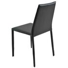 Kit 5 Cadeiras Decorativas Sala E Cozinha Karma Pvc Preta G56
