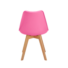 Kit 5 Cadeiras Eames Wood Leda Design Rosa