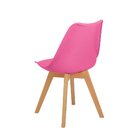 Kit 5 Cadeiras Eames Wood Leda Design Rosa