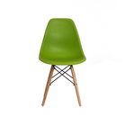 Kit 5 Cadeiras Eiffel Eames Verde Base Madeira