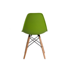 Kit 5 Cadeiras Eiffel Eames Verde Base Madeira