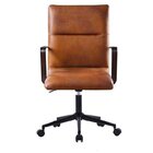 Kit 5 Cadeiras Escritório Diretor Giratória Em Couro Com Rela