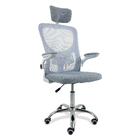 Kit 5 Cadeiras Escritório Diretor Giratória Vita Cinza