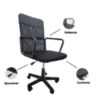 Kit 5 Cadeiras Escritorio Dublin Tela Mesh Ergonomica Girator