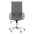 Kit 5 Cadeiras Escritório Eames Presidente Esteirinha Cinza