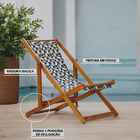 Kit 5 Cadeiras Espreguiçadeira Preguiçosa Dobrável Mel Sem Br