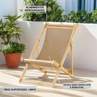 Kit 5 Cadeiras Espreguiçadeira Preguiçosa Dobrávl Sem Braço N