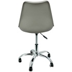 Kit 5 Cadeiras Leda Office Luisa Saarinen Estofada Base Girat