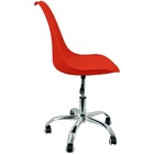 Kit 5 Cadeiras Leda Office Luisa Saarinen Estofada Base Girat