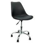 Kit 5 Cadeiras Leda Office Luisa Saarinen Estofada Base Girat